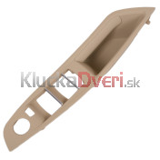 Madlo, rúčka, držiak, úchyt predné vnútorné dvere, ľavá strana, BMW rad 5 F10 F11, béžová e