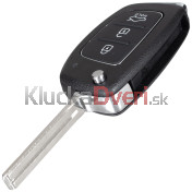 Obal kľúča, holokľúč Hyundai Accent, i10, i20, i30, trojtlačítkový  c