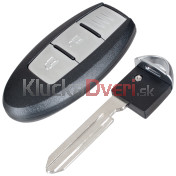 Obal kľúča, holokľúč Nissan Note, Navara NP300, NV200, Pathfinder III, Tiida, X-Trail III, 3-tlačítkový, 2014DJ0559 b