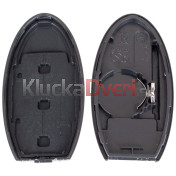 Obal kľúča, holokľúč Nissan Note, Navara NP300, NV200, Pathfinder III, Tiida, X-Trail III, 3-tlačítkový, 2014DJ0559 re