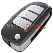 Obal kľúča, holokľúč pre Ford C-Max, Fiesta, Focus II, Fusion, Galaxy, 3-tlačítkový