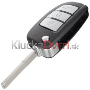 Obal kľúča, holokľúč pre Ford C-Max, Fiesta, Focus II, Fusion, Galaxy, 3-tlačítkový b