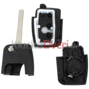 Obal kľúča, holokľúč pre Ford C-Max, Fiesta, Focus II, Fusion, Galaxy, 3-tlačítkový e