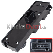 Ovládanie vypínač sťahovania okien, zrkadiel Ford Focus C-MAX 03-07 e
