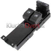 Ovládanie vypínač sťahovania okien Seat Toledo II, zelené podsvietenie 1J3959857A