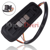 Kontakt bočné posuvné dvere Renault Trafic II od 2001, 3 piny