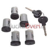 Sada vložiek zámkov dverí 5 ks Fiat Scudo 96-06 c